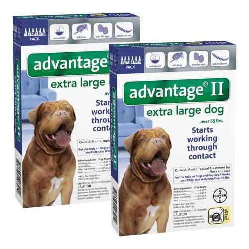  Bayer Advantage II 12pk Dog Over 55 lbs