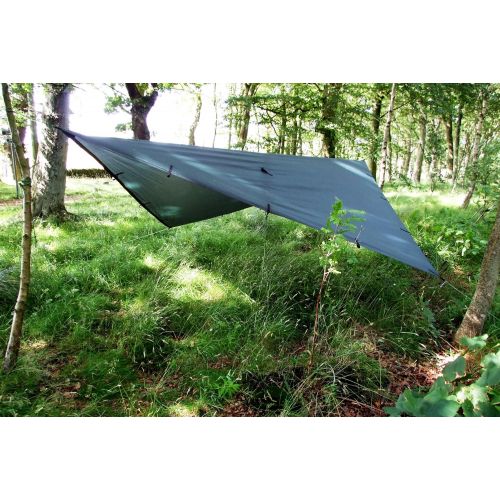  Bayite DD Tarp 3m x 3m - Lightweight, Versatile & Tough Tarp / Basha (Jet Black)