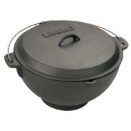 Bayou Classic 7419 11-Quart Cast-Iron Jambalaya Pot/Deep Fryer with Domed Lid