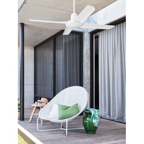  [아마존베스트]Bayside Nautilus Ceiling Fan ABS Plastic IP55 White 132 cm Diameter