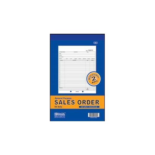  Bazic Products BAZIC 50 Sets 5 916 X 8 716 2-Part Sales Order w Carbon Case Pack 72 Computers, Electronics, Office Supplies, Computing