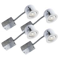 Bazz 313LPAW4 Flex LED Recessed Lighting Kit, Dimmable, Directional, Bulbs Included, Energy Efficient 3-in Matte White 3-in Piece