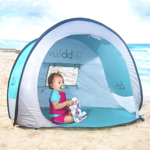  bbluev - Sunkitoe - Pop Up Play Tent and Canopy Sun Shelter with SPF 50 + Mosquito Net, Perfect for Infant at The Beach, Park, Camping or Playroom, Folds Flat for Easy Travel, Carry