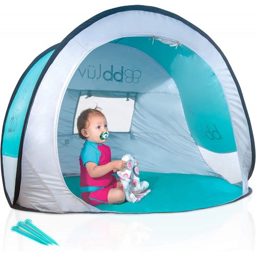  bbluev - Sunkitoe - Pop Up Play Tent and Canopy Sun Shelter with SPF 50 + Mosquito Net, Perfect for Infant at The Beach, Park, Camping or Playroom, Folds Flat for Easy Travel, Carry