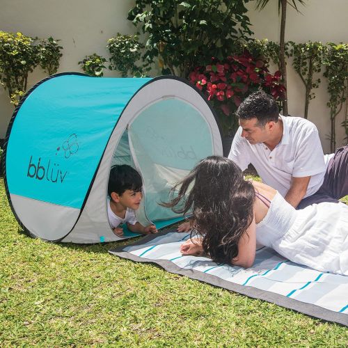  bbluev - Sunkitoe - Pop Up Play Tent and Canopy Sun Shelter with SPF 50 + Mosquito Net, Perfect for Infant at The Beach, Park, Camping or Playroom, Folds Flat for Easy Travel, Carry