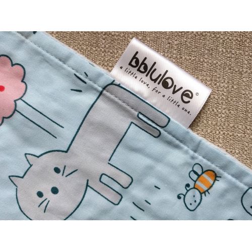  Bblulove Premium Baby Carseat Canopy and Nursing Cover 2-in-1 | All Season, Warm, Windproof, Sun and Bug Protection, Fits All Car Seats, Boy or Girl |Animal Adventure Print with Minky Fabri