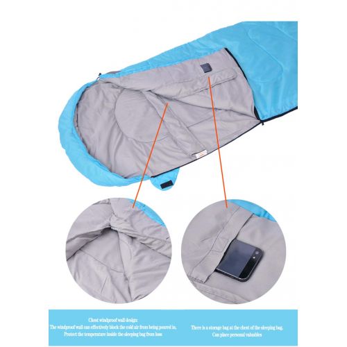  Bdclr Spring and Autumn Lightweight Outdoor Sleeping Bag, Adult Lunch Break Camping Sleeping Bag