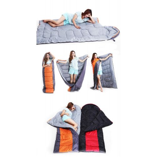  Bdclr Adult Outdoor Camping Sleeping Bag, Single Autumn and Winter Warm Sleeping Bag
