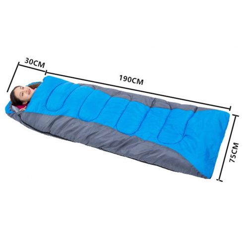  Bdclr Sleeping Bag Outdoor Camping Thick Cotton Single and Double Person Sleeping Bag, Adult Four Seasons Warm Sleeping Bag,Blue,1600g