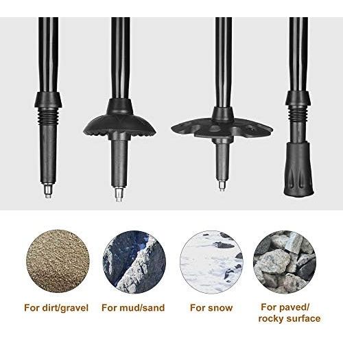  Bds MCC Trekking Pole Walking Stick Walk Cane Aluminum Ski Camping Telescopic Baton Hiking Stick Outdoor Camping Equipment