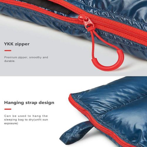  Bds Ultralight Envelope Type Sleeping Bag Goose Down Lazy Bag Camping Sleeping Bags 790g