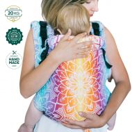Be Lenka Ergonomic Baby Carrier Mandala Day Colour Grows with Your Baby from 3 Months to About 3-Year-Old Handmade in Europe Standard Shoulder Straps
