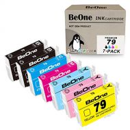 BeOne Remanufactured Ink Cartridge Replacement for Epson 79 T79 7-Pack to Use with Artisan 1430 Stylus Photo 1400 Printer (2 Black, 1 Cyan, 1 Magenta, 1 Yellow, 1 Light Cyan, 1 Lig