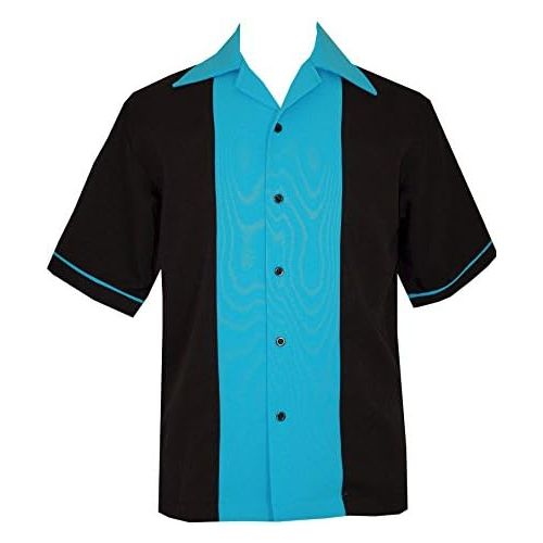  BeRetro Bowling Retro Mens Short-Sleeve USA Made Shirt ~ 50s Classic