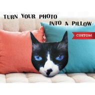 /BeTheOriginal Personalized cat pillow, custom lifelike stuffed animals of your pet, realistic cuddly pillow of your pet, customized pet shaped pillow