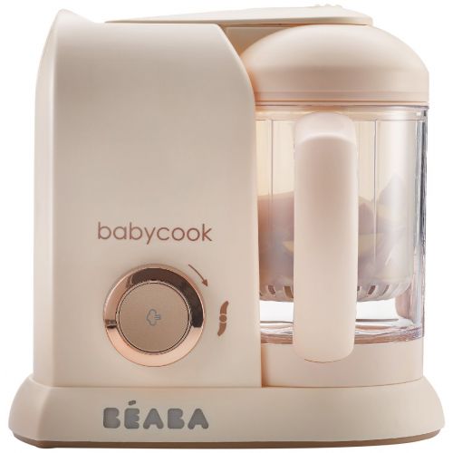  [아마존베스트]Beaba BEABA Babycook 4 in 1 Steam Cooker & Blender and Dishwasher Safe, 4.5 Cups, Rose Gold