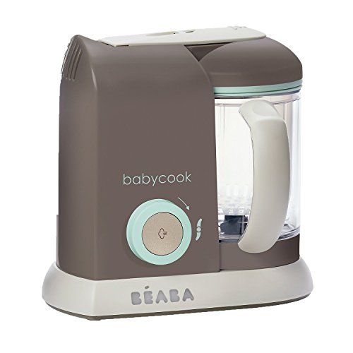  [아마존베스트]Beaba BEABA Babycook 4 in 1 Steam Cooker and Blender, 4.5 cups, Dishwasher Safe, Latte Mint