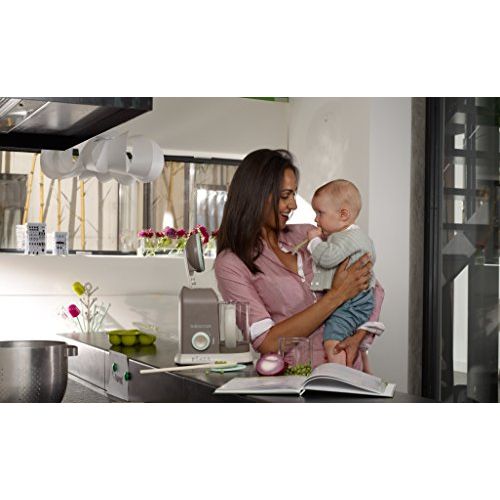  [아마존베스트]Beaba BEABA Babycook 4 in 1 Steam Cooker and Blender, 4.5 cups, Dishwasher Safe, Latte Mint