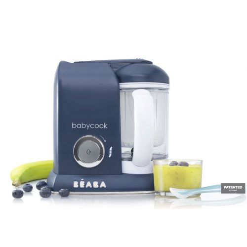  [아마존베스트]Beaba BEABA Babycook 4 in 1 Steam Cooker and Blender, Navy