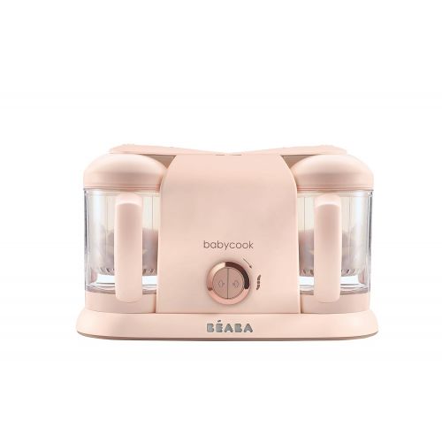  [아마존베스트]Beaba BEABA Babycook Plus 4 in 1 Steam Cooker and Blender, 9.4 Cups, Dishwasher Safe, Rose Gold