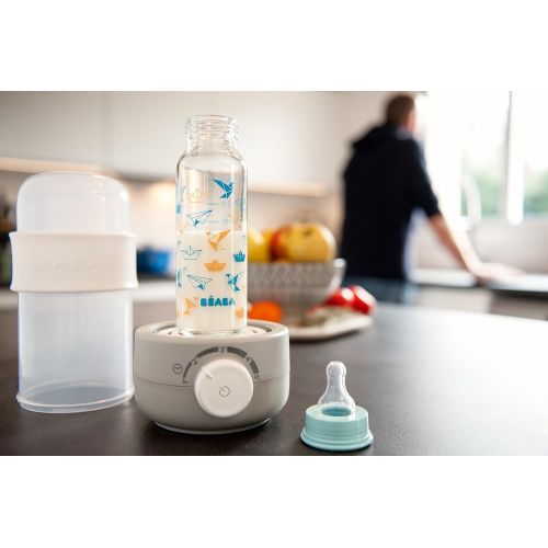  Beaba - Babymilk Flaschchenwarmer mit Dampf, grau