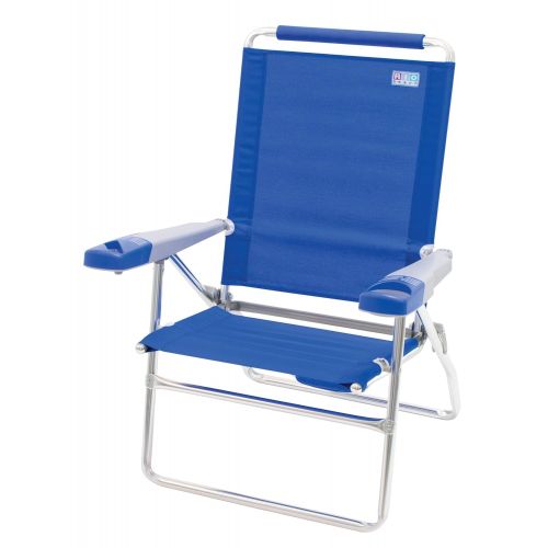  Rio Beach 15 Extended Height 4 Position Folding Beach Chair - Light Blue