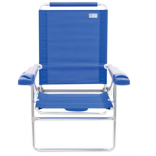  Rio Beach 15 Extended Height 4 Position Folding Beach Chair - Light Blue