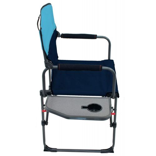  Beach RIO Gear Broadback XXL Directors Outdoor Folding Chair - Blue Sky/Navy