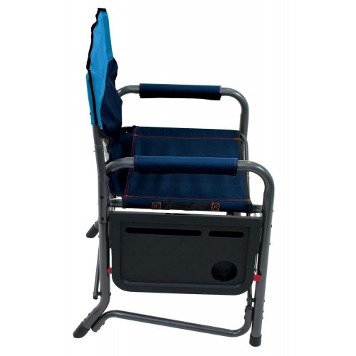  Beach RIO Gear Broadback XXL Directors Outdoor Folding Chair - Blue Sky/Navy