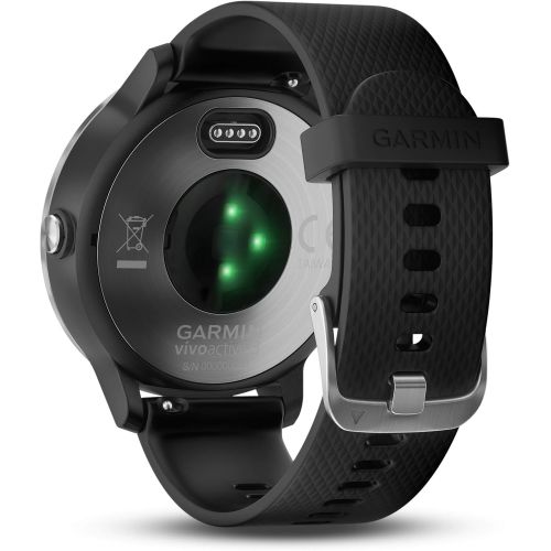 가민 Smartwatch GARMIN Vivoactive 3 1,2 GPS Waterproof 5 ATM Glonass Black Stainless Steel