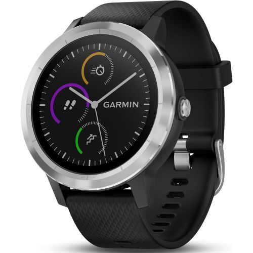 가민 Smartwatch GARMIN Vivoactive 3 1,2 GPS Waterproof 5 ATM Glonass Black Stainless Steel