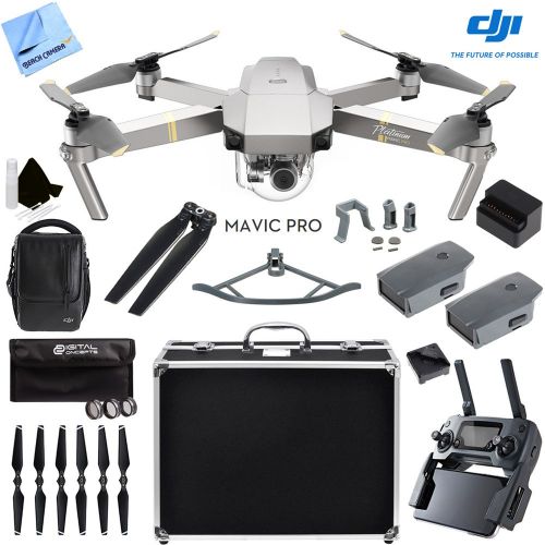  Beach Camera DJI Mavic Pro Platinum Quadcopter Drone with 4K Camera Fly More Combo with 2 More Batteries Ultra Kit