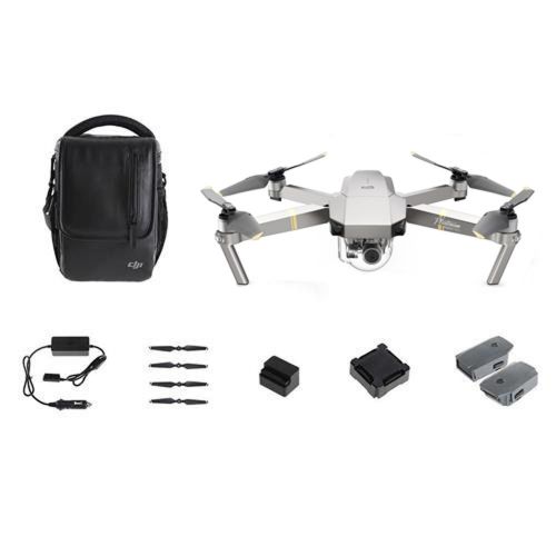  Beach Camera DJI Mavic Pro Platinum 4K Quadcopter Drone Fly More Combo Pack 2 Extra Batteries Ultra Kit (Platinum Fly More Backpack Bundle)