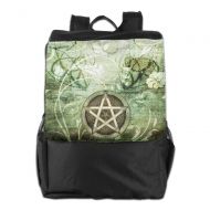 Beach Surfer School Backpacks Wiccan Wicca Rustica Woodland Pagan Witch Handfasting Wedding Shoulder Bag Polyester Multifunction Adult