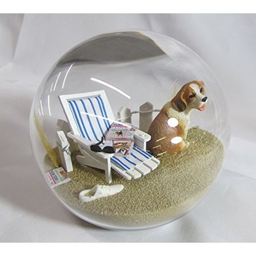  Beachball Sandglobe Puppy Dog Sphere, 4 Inch Diameter, Beagle