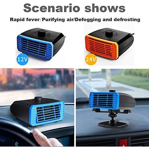  Beacon Pet Premium Quality Portable Car Heater Fan, Cooling Car Space & Fast Heating Car Windshield Defrost Defogger Auto Demister Vehicle Heater Fan (12V/150W)