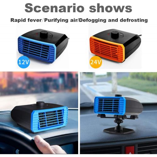  Beacon Pet Premium Quality Portable Car Heater Fan, Cooling Car Space & Fast Heating Car Windshield Defrost Defogger Auto Demister Vehicle Heater Fan (12V/150W)