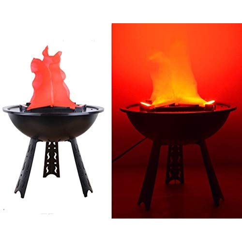  Beacon Pet Electric LED Flame 3D Fake Fire Lamp Eeffect Torch Light Campfire Centerpiece for Halloween Christmas Party Holiday Decoration (12 Table Lamp)