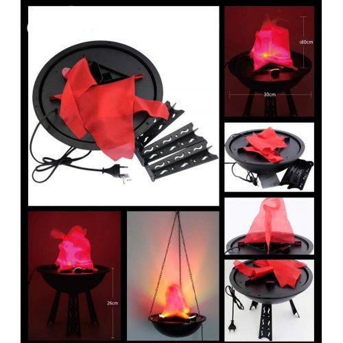  Beacon Pet Electric LED Flame 3D Fake Fire Lamp Eeffect Torch Light Campfire Centerpiece for Halloween Christmas Party Holiday Decoration (12 Table Lamp)