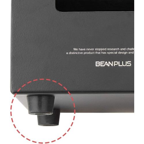  Beanplus Coffee Espresso Knock Box Stainless Steel, Black