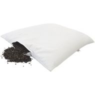 Bean Products WheatDreamz King Pillow - 20 x 36 - Cotton Zippered Shell with Organic Buckwheat Hull Filling - Made in USA
