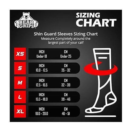  Bear Grips Deadlift Shin Guards - Breathable Gym Equipment Rope Climbing Shin Guard for Men and Women - Injury Prevention Calf Support Shin Guard Sleeves for Ultimate Shin Protection