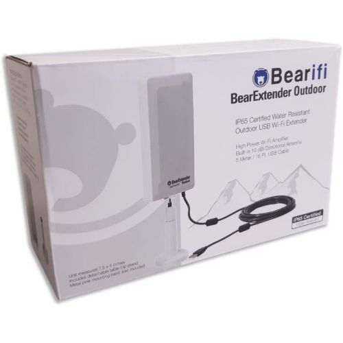  BearExtender Bearifi Outdoor RV & Marine High Power USB Wi-Fi Extender Antenna for PCs