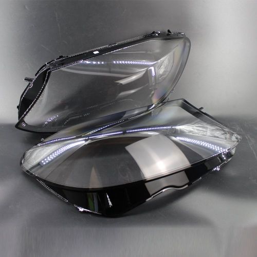  Bearfire SP-Auto Headlight Lens Plastic Shell Cover PAIR For Mercedes Benz W205 C180 C200 C260L C280 C300 2015-2017