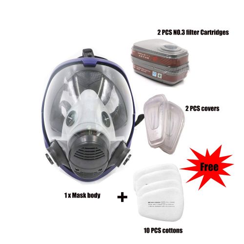  Bearhoho Full Face Respirator Mask with Filters Similar For 6800 Masks Organic Vapors N95 Level Silicone Respirator Mask for Painting, Chemicals,Pesticide
