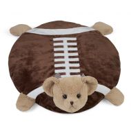 Bearington Collection Bearington Tuchdown Football Teddy Bear Belly Blanket, Baby Mat, Tummy Time Mat 30 x 30