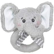 [아마존베스트]Bearington Baby Lil Spout Elephant Plush Ring Rattle 5.5