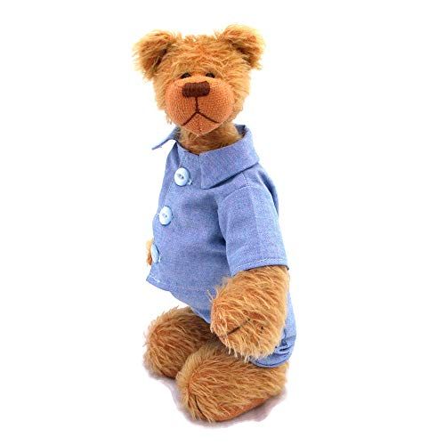  Bearitz Tosh- Teddy Bear Straw Mohair Artist Collectable OOAK 10 inches