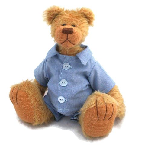  Bearitz Tosh- Teddy Bear Straw Mohair Artist Collectable OOAK 10 inches