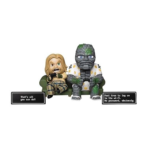  Beast Kingdom San Diego Comic-Con 2021 Exclusive Avengers: Endgame: Bro Thor & Korg MEA-025 Mini Egg Attack Figure, Multicolor